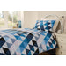 Mitre Essentials Geo Housewife Pillowcase Blue Mitre Essentials