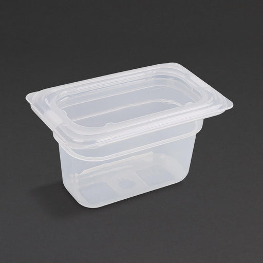 Capacity: 850ml. GN 1/9. Ninth Size. Material: Polypropylene. With Lid