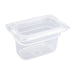 Vogue Polypropylene 1/9 Gastronorm Container with Lid 100mm (4 Pack) Vogue