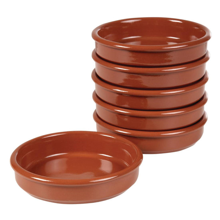Terracotta Tapas Dish 130mm (24 Pack) ABS Pottery