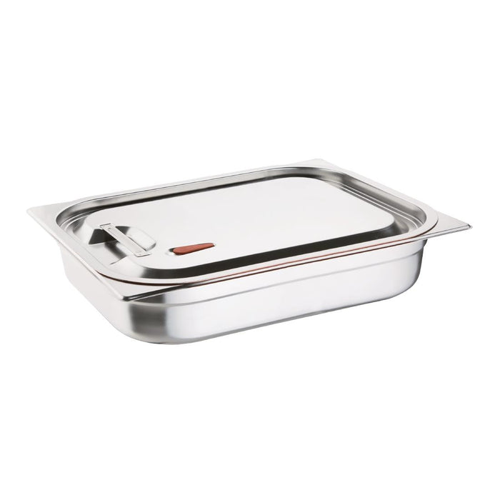 Vogue Stainless Steel and Silicone Sealable 1/1 Gastronorm Lid Vogue