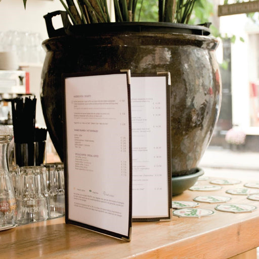 Securit Crystal Double Sided Menu Cover A4 Double (3 Pack) Securit