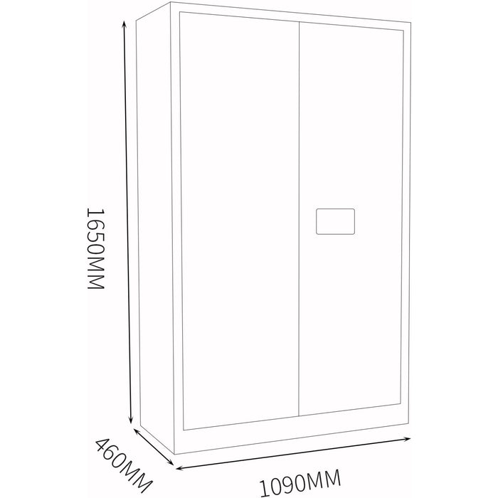 45 gallon / 200Lt Flammable Safety COSHH Cabinet 1090x460x1650mm |  MB45GSC