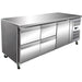 Commercial Refrigerated Counter 1 Door 4 Drawers Depth 700mm | 4 Drg32 V Makfry