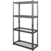 Commercial Boltless Wire Shelving Unit 4 Tier 120kg 700x300x1520mm Black |  4TMWS703015 Makfry