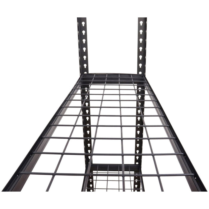 Commercial Boltless Wire Shelving Unit 4 Tier 120kg 700x300x1520mm Black |  4TMWS703015 Makfry