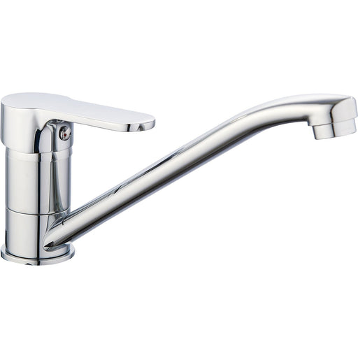 Basin Mixer Tap with Stainless Steel Spout Single Lever Chrome |  50221000 Makfry