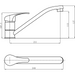 Basin Mixer Tap with Stainless Steel Spout Single Lever Chrome |  50221000 Makfry