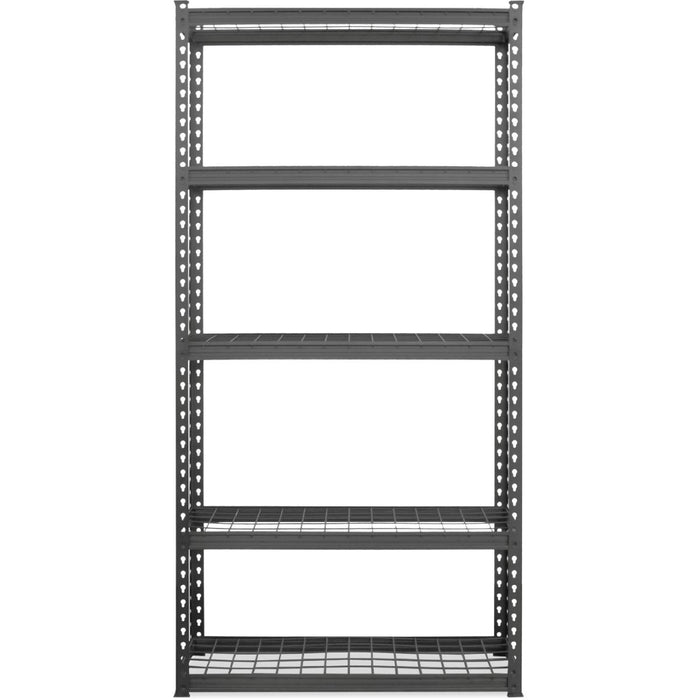 Commercial Boltless Wire Shelving Unit 5 Tier 120kg 900x400x1830mm Black |  5TMWS904018 Makfry