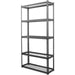 Commercial Boltless Wire Shelving Unit 5 Tier 120kg 900x300x1830mm Black |  5TMWS903018 Makfry