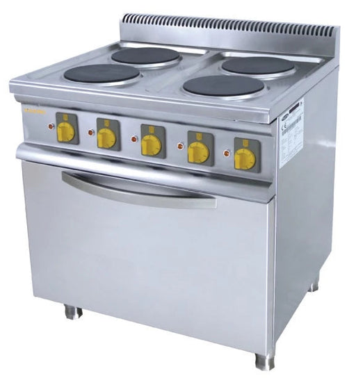 NDUSTRIO LER-7020 Electric Range Four Square Plate and Oven NDUSTRIO