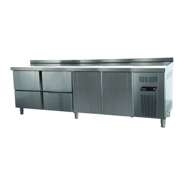 COUNTER TYPE PATISSERIE REFRIGERATOR  - 4 DRAWERS + 2 DOORS NDUSTRIO