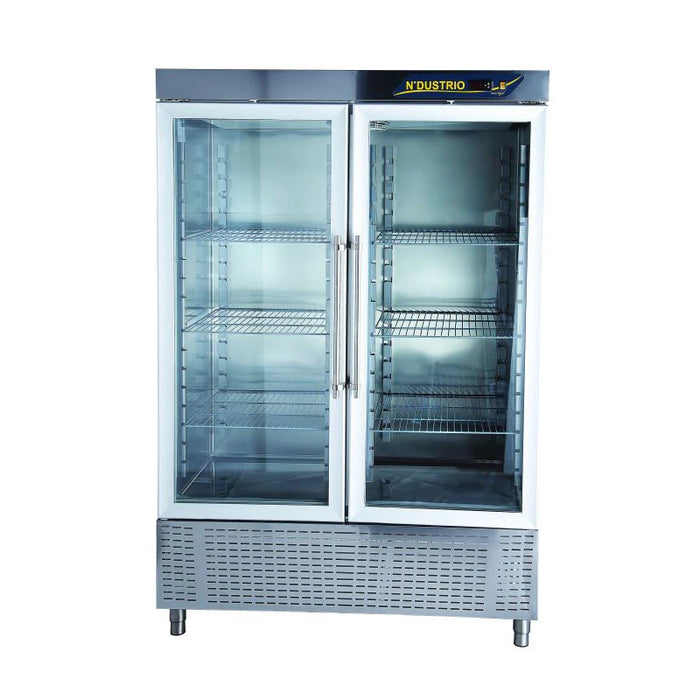 UPRIGHT PATISSERIE REFRIGERATOR - 2 FULL GLASS DOORS