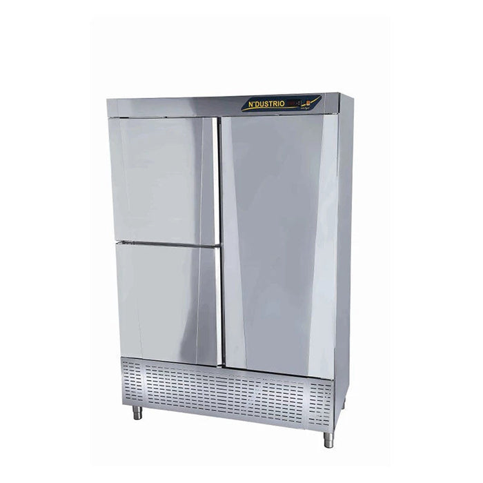 UPRIGHT PATISSERIE REFRIGERATOR - 1 FULL 2 HALF DOORS NDUSTRIO