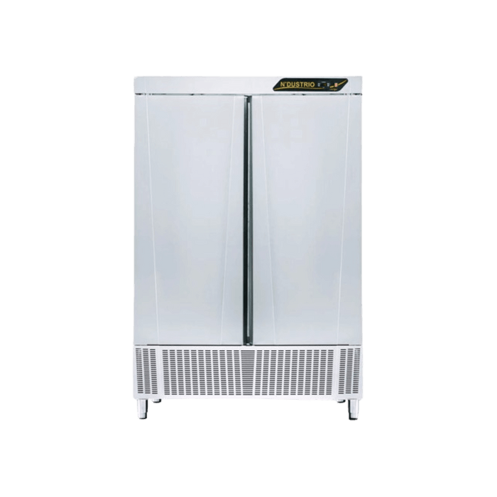 Canmac Electric Upright Glass Door Deep Freezer - 2 Doors - Stainless Steel - 1400x810x2100mm | Canmac