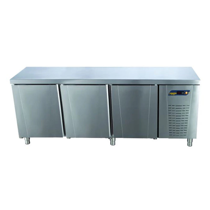 WOBS COUNTER TYPE 3-DOORS PATISSERIE DEEP FREEZER - WITHOUT BACKSPLASH