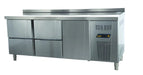 COUNTER TYPE PATISSERIE DEEP FREEZER  - 2 DRAWERS + 2 DOORS Canmac