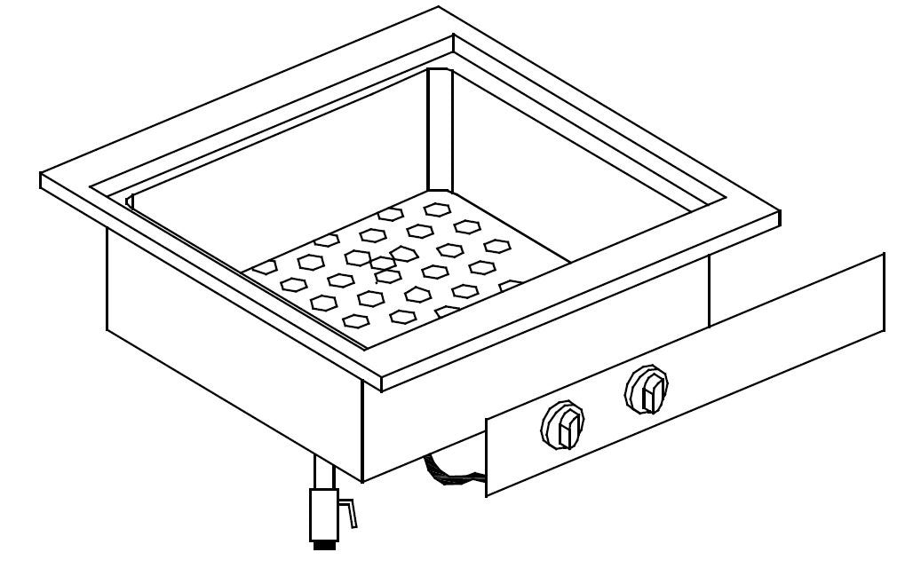 Giorik LBE6811D "Drop In" Electric bain marie