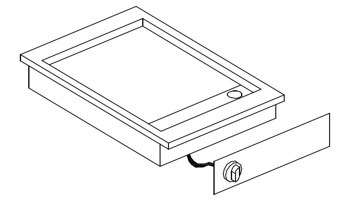 Giorik LGE4801DX "Drop In" Smooth plate electric griddle