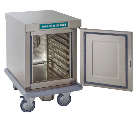 Emainox 8110100 - 7 x 1/1gn Mobile Undercounter fan assisted heated holding cabinet - with humidity Euro-Catering