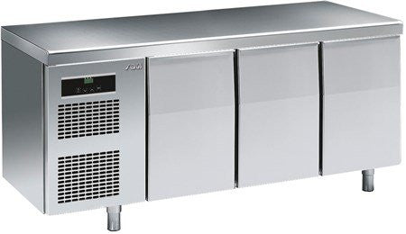 Sagi KIGBM 3 door refrigerated counter - 1/1gn size Euro-Catering