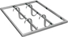 Sagi GC80X Stainless steel meat hanging rail with 4 S hooks Euro-Catering
