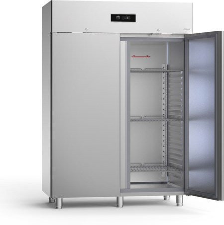 Sagi NE150B Upright Double door freezer - 2/1gn Euro-Catering