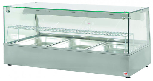North HDW3 - 3 x 1/1gn Convection Heated display with humidity & halogen heat lamps Euro-Catering