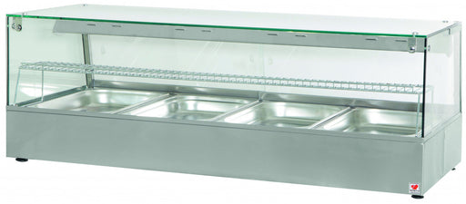 North HDW4 - 4 x 1/1gn Convection Heated display with humidity & halogen heat lamps Euro-Catering