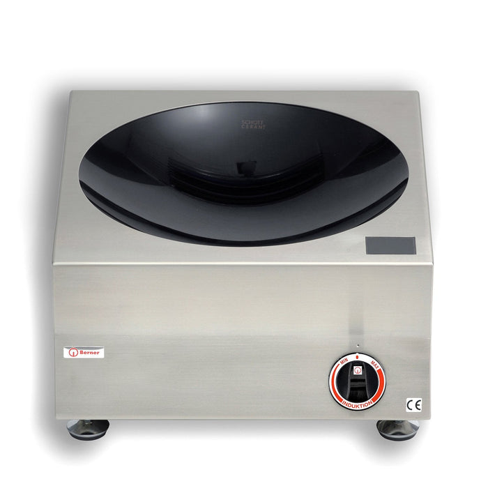 Berner Mini BWMS3 - 3kw Countertop Wok Induction hob Euro-Catering