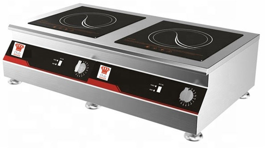 Chefsrange GXIH2-3   Snack 50 Counter top 2 Ring Induction hob - 2 x 3kw power Euro-Catering