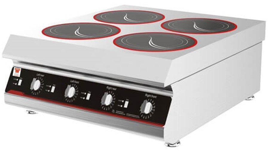 Chefsrange GXIH4-3   80 LINE Counter top 4 Ring Induction hob - 4 x 3kw power Euro-Catering