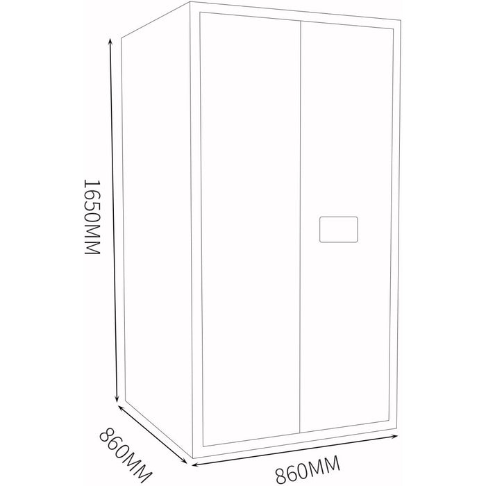 60 Gallon/280 Litre Flammable Safety COSHH Cabinet 860x860x1650mm |  MB60GSC