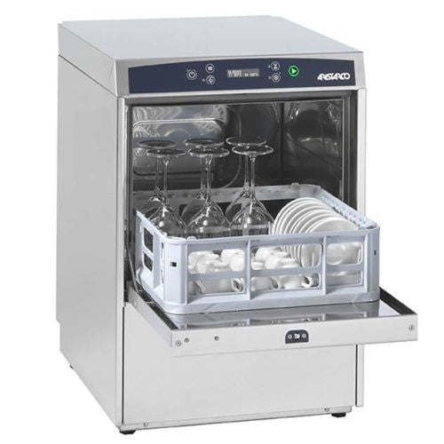 Aristarco AS40.30EDPWS 16 Pint Undercounter glasswasher 400 x 400mm Basket with Inbuilt water softener