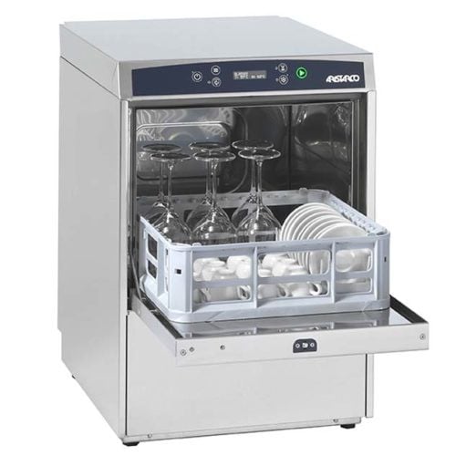 Aristarco AF40.30EDP/WS - 16 Pint Undercounter glasswasher 400 x 400mm Basket with Inbuilt water softener