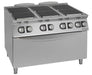 Giorik CE76QH - 6 square plate electric range with maxi oven Euro-Catering