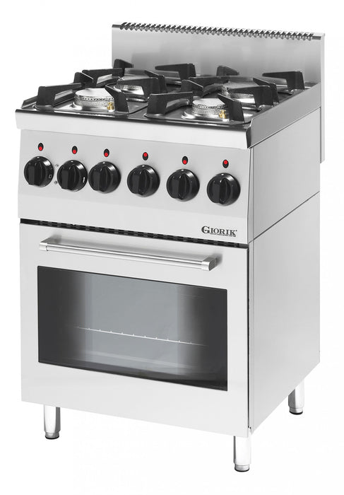 Giorik Snack 60 LPG694E 4 Burners with Electric convection oven Euro-Catering