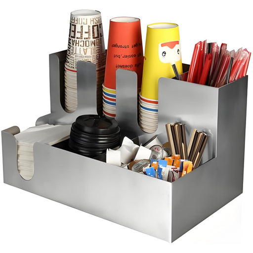 Stainless Steel Cup Holder / Dispenser Φ100mm Cups 3 Stacks |  62002 Makfry