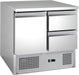 Chefsrange  SS2H2D - 2 Door Space saver  Prep counter Euro-Catering