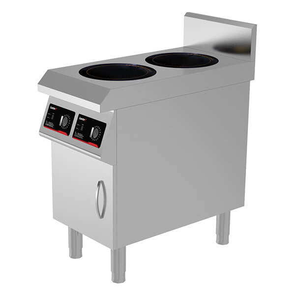 Chefsrange GXIH2-3.B  80 Line  Floorstanding 2 Ring Induction hob - 2 x 3.0kw power Euro-Catering