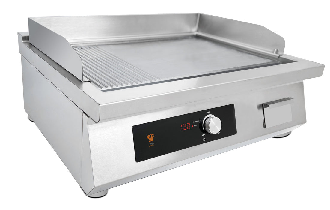 Chefsrange Snack 70 BE70IG800 - 2/3 Smooth plate + 1/3 ribbed plate Induction griddle