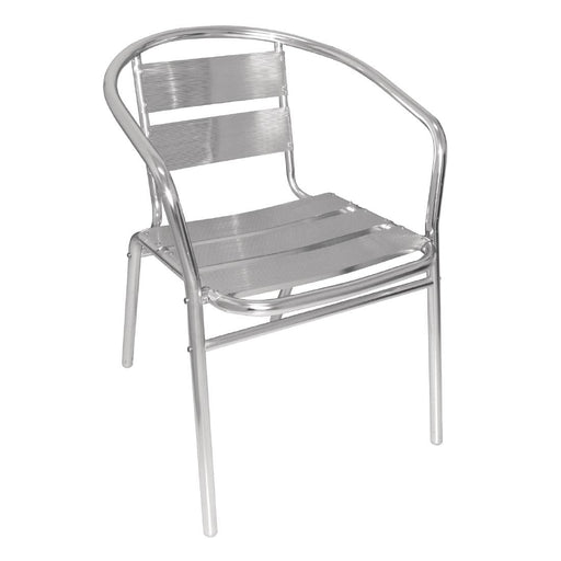 Bolero Aluminium Stacking Chairs (4 Pack) Bolero