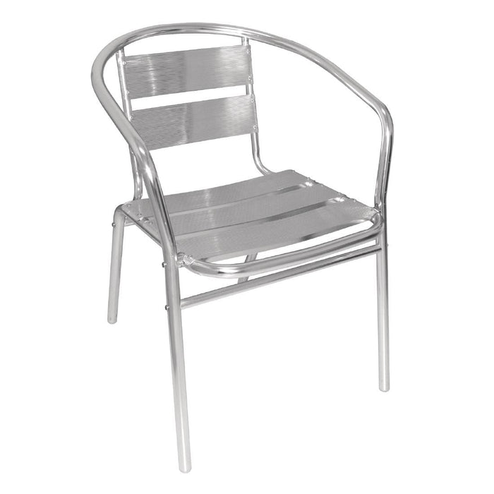 Bolero Aluminium Stacking Chairs (4 Pack) Bolero
