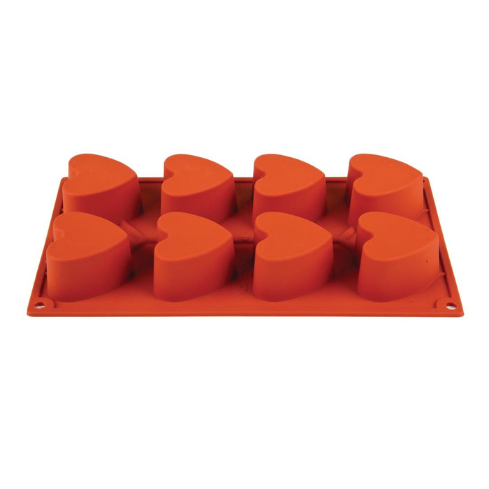 GN 1/3. 8 heart shape moulds. 35mm deep