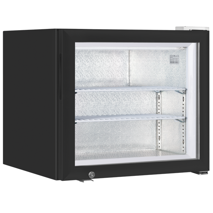 Tefcold UF50G Black Glass Door Counter Top Display Freezer