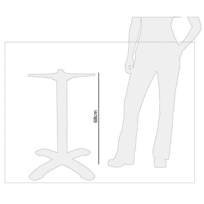 Bolero Flip Top Aluminium Table Base Bolero