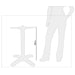 Bolero Flip Top Aluminium Table Base Bolero