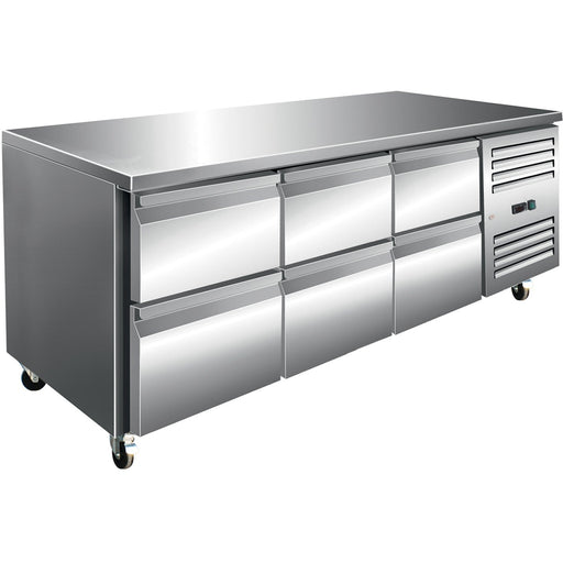 Commercial Refrigerated Counter 6 Drawers Depth 700mm | 6 Drg31 V Makfry