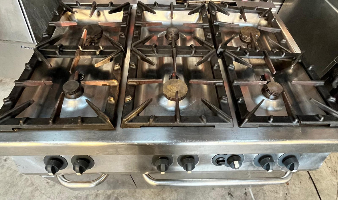 Mareno Commercial 6 Burner Gas Cooker - Refurbished