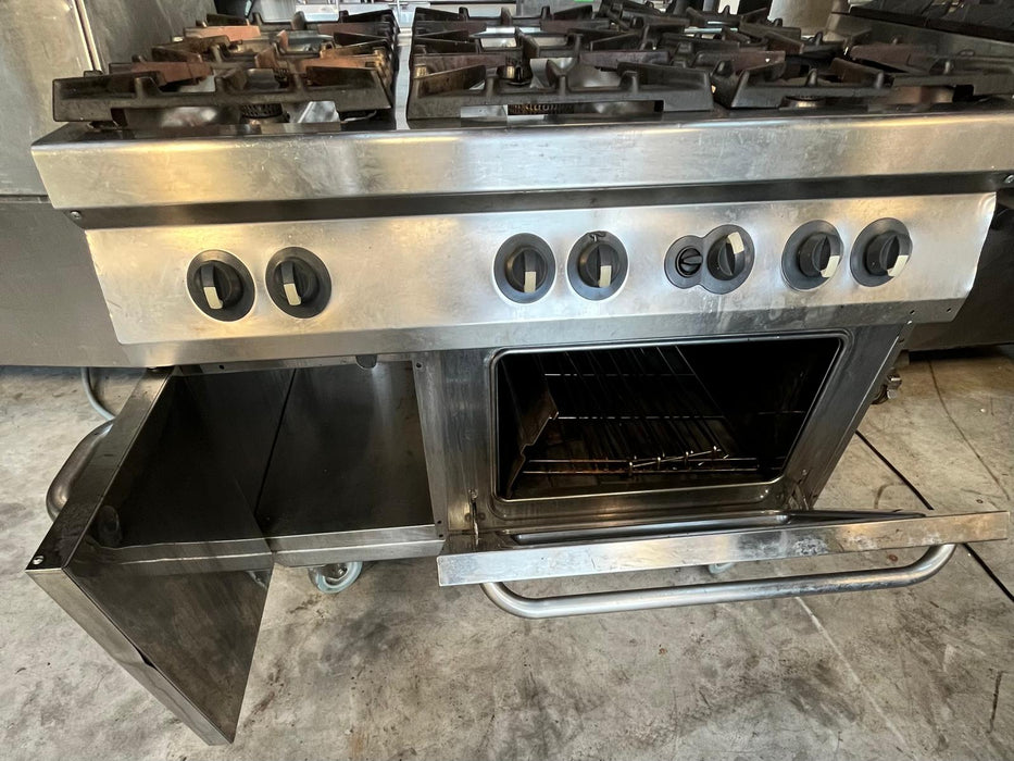 Mareno Commercial 6 Burner Gas Cooker - Refurbished